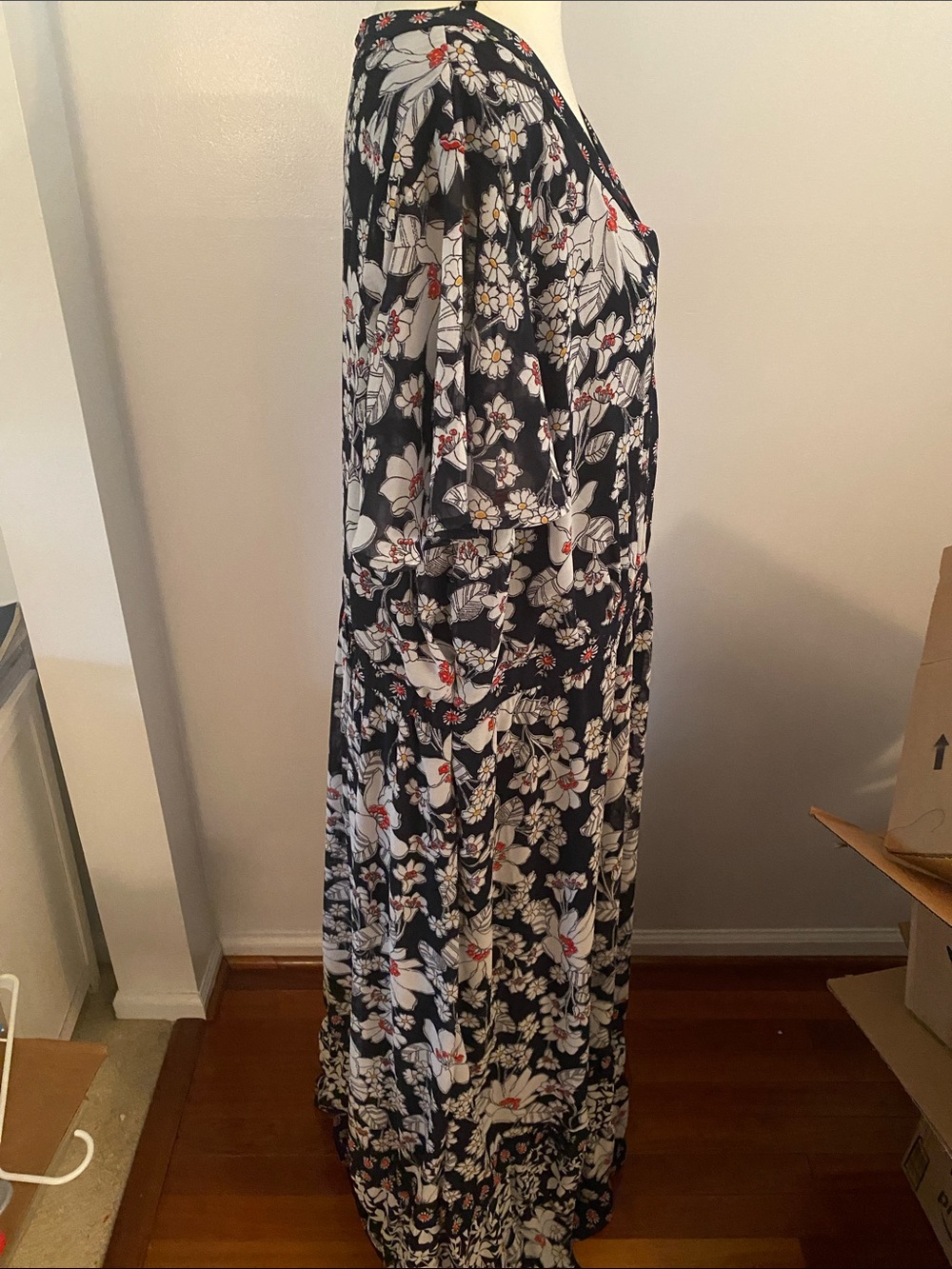 Lane Bryant size 24 floral lined  dress - Picture 4 of 10